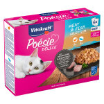 6 x 85 g vitakraft poitrine d�lisauce pouch dinde et saumon