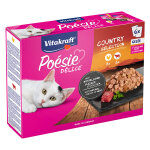6 x 85 g de vitakraft poitrine dlisauce pouch poulet & b?uf