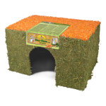 650g jr farm maison en foin et carottes grand modle pour rongeur et lapin
