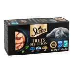 6x 60g sheba filets pack mixte�i (3�vari�t�s) nourriture pour chats humide