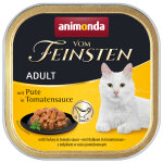 6x100g adult nograin en sauce dinde, sauce à la tomate animonda vom feinsten - pâtée pour chat 6x100g adult nograin en sauce dinde, sauce à la tomate animonda vom feinsten - pâtée pour chat