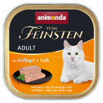 6x100g adult volaille, veau animonda vom feinsten - pte pour chat