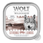 6x150g wolf of wilderness adult strong lands porc - pâtée pour chien 6x150g wolf of wilderness adult strong lands porc - pâtée pour chien