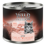 6x200g kitten wide country veau, poulet wild freedom - pte pour chaton