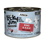 6x200g lucky jim mini junior b?uf & veau nourriture pour chiens humide