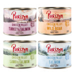 Lot purizon adult 24 x 200 g pour chat - sans c�r�ales - lot mixte (8 x saumon, 8 x sanglier, 4 x saumon ...