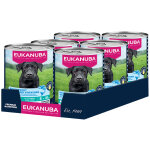 24x400g eukanuba adult riche en truite avec patate douce p�t� pour chien