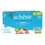 6x50g thon schesir complete nutrition en gel�e p�t�e pour chat