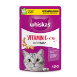 6x50g vitamine e - xtra whiskas friandise pour chat