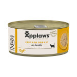 6x70g filet de poulet applaws - nourriture pour chat