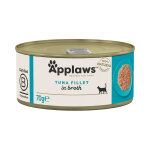 6x70g filet de thon applaws - nourriture pour chat