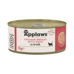 6x70g poulet, canard applaws - nourriture pour chat