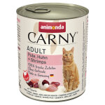 24x800g adult dinde, poulet et crevettes animonda carny - p�t�e pour chat