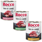 6x800g rocco trio de viandes, 3 variétés - pâtée pour chien 6x800g rocco trio de viandes, 3 variétés - pâtée pour chien