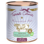 6x800g terra canis senior sans c�r�ales b?uf, c�leri, abricot, herbes fra�ches - p�t�e pour chien