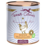 6x800g terra canis senior sans c�r�ales poulet, concombre - p�t�e pour chien