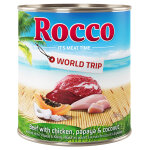 6x800g tour du monde, jamaïque, poulet, noix de coco & papaye rocco - nourriture pour chien 6x800g tour du monde, jamaïque, poulet, noix de coco & papaye rocco - nourriture pour chien