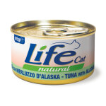 Lot �conomique : 12x85g life cat natural adulte thon avec colin d'alaska nourriture pour chat humide