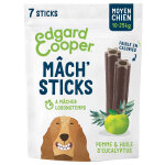 21 btonnets edgard & cooper mch' sticks pomme, eucalyptus pour chien de taille moyenne (10 - 25 kg) ...