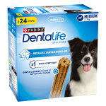 8x69g purina dentalife btonnets  mcher de taille moyenne 24 btonnets - friandises pour chien