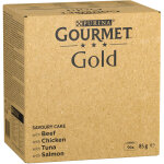 96x85g jumbopack gourmet gold timbales b?uf poulet thon saumon