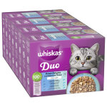 96x85g jumbopack whiskas duo les d�lices de l'oc�an en gel�e - p�t�e pour chat