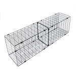 Accessoires adapt�s pour tiaki enclos ext�rieur pour chats, noir el�ment tunnel 140x50x30cm