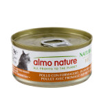 Almo nature 6 x 70 g pour chat - hfc natural poulet, fromage