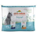 Almo nature holistic urinary help pour chat - lot mixte : 12 x 70 g poisson + 12 x 70 g poulet