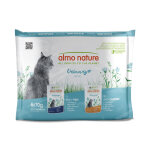 Almo nature holistic urinary help pour chat - lot mixte : 12 x 70 g poisson + 12 x 70 g poulet