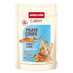 10x50g animonda carny adult meaty strips poulet + saumon friandises pour chat