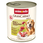 12x800g animonda grancarno original b?uf, lapin, fines herbes p�t�e pour chien