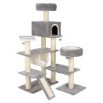 Arbre à chat maison en pain d'épices xxl gris clair (2 paquets) Arbre à chat maison en pain d'épices xxl gris clair (2 paquets)