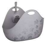 Bac  litire litterlocker litterbox pour chat - gris
