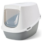 Bac  litire savic robin jumbo gris clair / blanc bac  litire