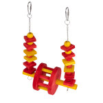 Balanoire tiaki avec grande roue pour oiseaux taille s 20x15x6, 3 cm, accessoire de cage