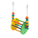 Balanoire tiaki avec grande roue pour oiseaux taille l 30, 5x23x15 cm, accessoire de cage