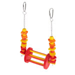 Balanoire tiaki avec grande roue pour oiseaux taille m 28x17, 8x8, 9 cm,