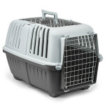 Bo�te de transport lionto en plastique avec porte m�tallique 35, 5x58, 5x40cm