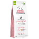 Brit care sustainable sensitive poisson, insectes pour chien - 2 x 12 kg