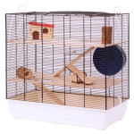 Cage skyline fun area leon, blanche pour hamster, gerbille et souris - l67xl36, 5xh65cm