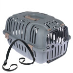 Cage de transport tiaki bella pour chat - lot : cage de transport bella + bandoulière assortie Cage de transport tiaki bella pour chat - lot : cage de transport bella + bandoulière assortie