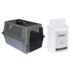 Cage de transport tiaki verde pour chat - lot : cage de transport l + 15 x alèses de voyage parfumées ... Cage de transport tiaki verde pour chat - lot : cage de transport l + 15 x alèses de voyage parfumées ...