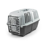 Caisse de transport lionto en plastique, anthracite 31, 5x48x33cm chien