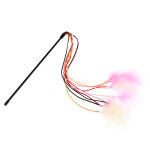 Canne  pche tiaki avec ficelles et plumes pour chat - 1 canne  pche
