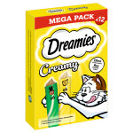 Catisfactions creamy snacks pour chat - herbe  chat, fromage (84 x 10 g)