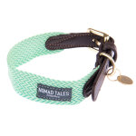 Collier nomad tales bloom menthe, pour chien - taille l : tour de cou 46 - 52 cm, l 38 mm