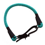 Collier en corde heim, turquoise pour chien - taille 50 : tour de cou 43 - 48 cm, l 1, 2 cm