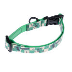 Collier harry potter slytherin, vert taille s : 25 - 36 cm de tour de cou, 20 mm de large chien