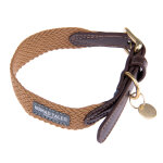 Collier nomad tales bloom, caramel pour chien - taille xs : tour de cou 30 - 36 cm, l 25 mm